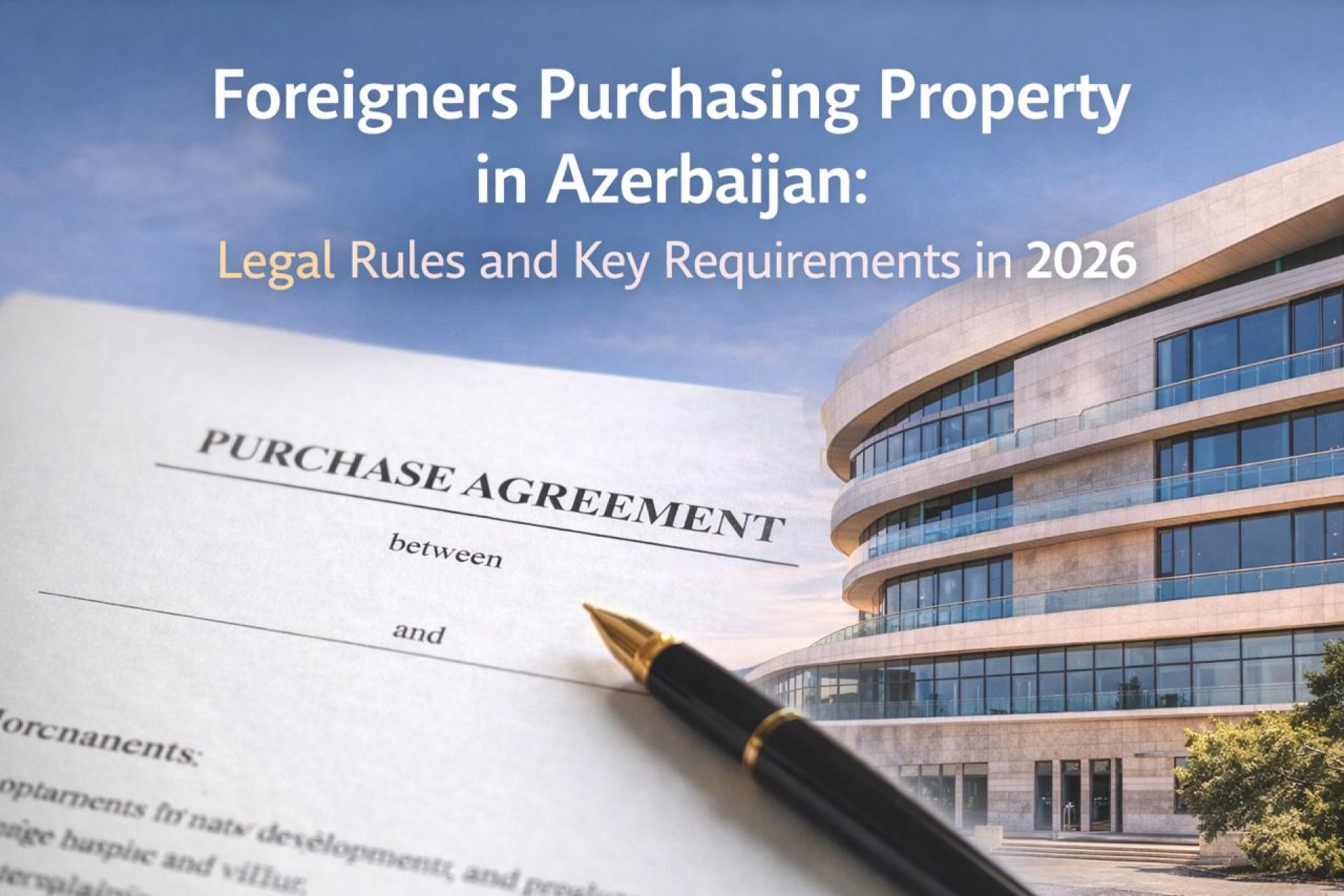 Foreigners Purchasing Property in Azerbaijan: Legal Rules and Key Requirements in 2026